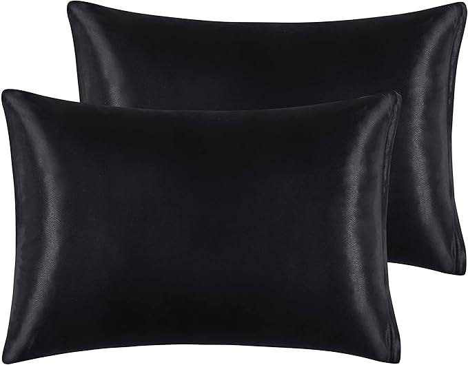 Satin Pillowcases with Zipper （20x26）, Standard Size Pillowcases Set of 2 - Image 7