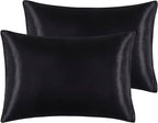 Satin Pillowcases with Zipper （20x26）, Standard Size Pillowcases Set of 2 - Image 7