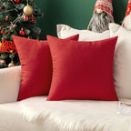 MIULEE Pack of 2 Decorative Outdoor Solid Waterproof Throw Pillow Covers Euro - Image 9