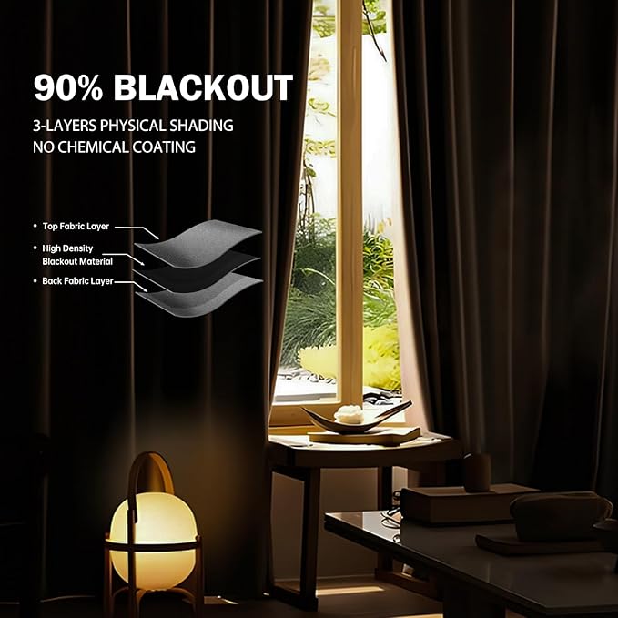 Room Divider Ceiling Mounted Curtains Track Sets Extra Wide Blackout Curtain - Image 4