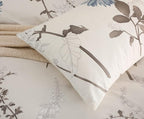 SLEEPBELLA Duvet Cover Queen Size, 600 Thread Count Cotton Botanical Flowers - Image 4