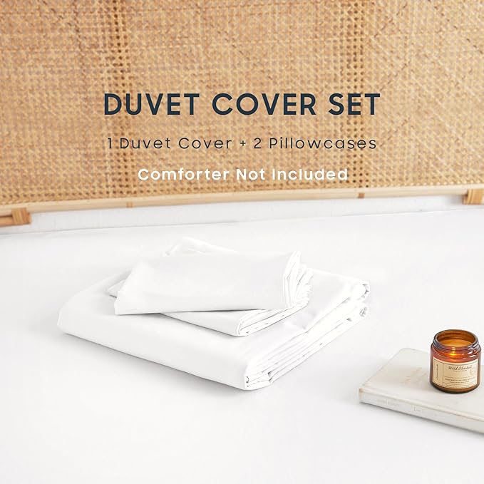 Wake In Cloud - Cotton Duvet Cover Set, King Size, 100% Washed Cotton, Linen - Image 2