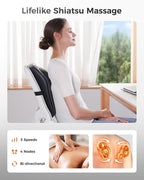 Boriwat Shiatsu Back Massager for Pain Relief Deep Tissue-Movable Electric Neck - Image 5