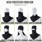 SATINIOR 3 Piece Balaclava Face Cover Sun Protection Neck Cover Summer - Image 4