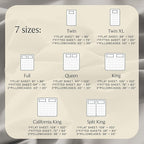 LuxClub 5 PC Split King Sheet Set, Breathable Luxury Bed Sheets, Deep Pockets - Image 4