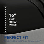 Cathay Home California King Fitted Sheet - Image 3