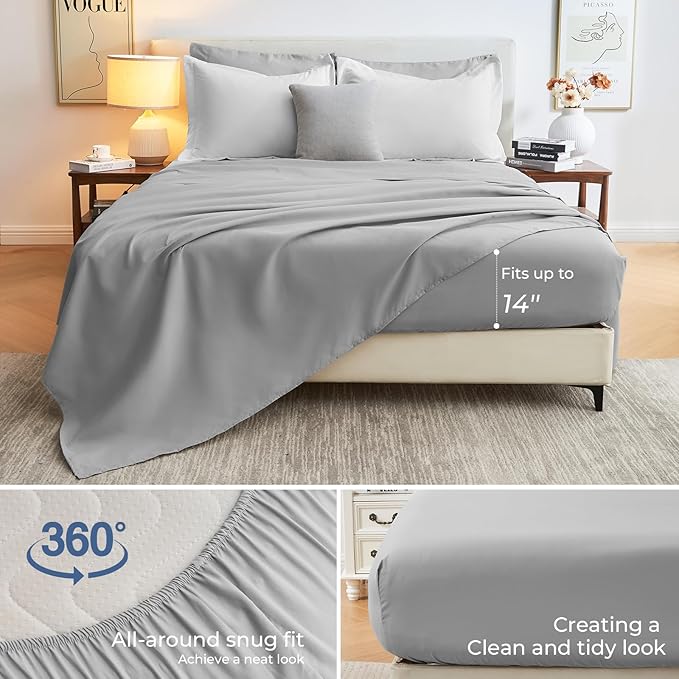 Sasttie Oversized Queen Comforter Set, 7 Pieces Reversible Bed in a Bag - Image 4