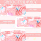 Yinder 40 Pack Bow Spa Headband Coral Fleece Makeup Headband Soft Face Wash - Image 4