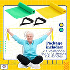 2 Pcs Resistance Band with Handles Chair Exercise Equipment - Image 3