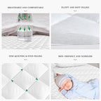 UNILIBRA Twin XL Mattress Pad Waterproof Rayon Made from Bamboo, Fitted Deep - Image 5