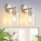 DLLT Wall Sconces Set of Two: Modern Bathroom Vanity Light Fixtures by DINGLILIGHTING