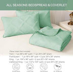 Exclusivo Mezcla Oversized King Quilt Set- Light Green Cal King Quilts Bedding - Image 6