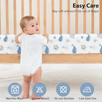 Baby Crib Sheets for Boys and Girls, 3 Pack Toddler Bed Sheets for 52”x28” - Image 7