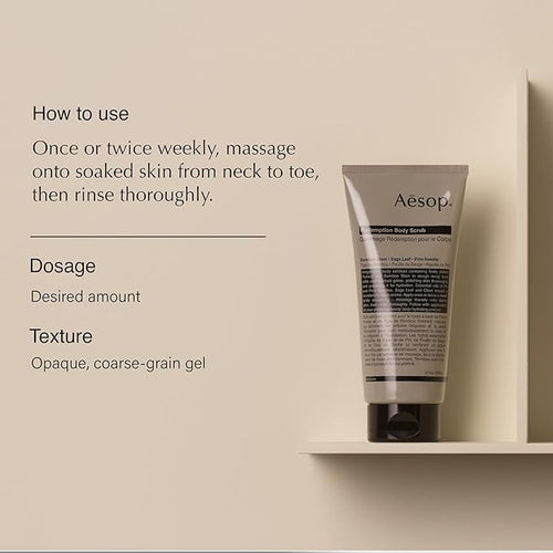 Aesop Redemption Body Scrub | Fine-Grain Exfoliating Body Polish - Image 2