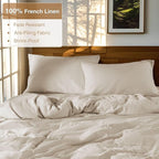 SONORO KATE 100% French Linen Duvet Cover Queen Size, Soft Breathable - Image 2