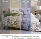 LONAVA King Botaincal 3 Pcs Duvet Cover Set, Breathable Soft Microfiber Forest - Image 5