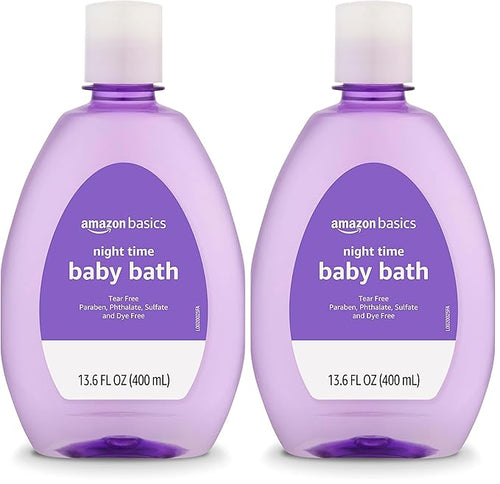 Amazon Basics Tear-Free Night-Time Baby Bath, Lightly Scented, 13.6 Fl Oz by AmazonBasics