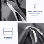 SONORO KATE 100% Egyptian Cotton Duvet Cover King Size, 1000 Thread Count - Image 8