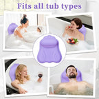 Luxury Silicone Bath Pillow for Tub, New Cloud-Soft 4D Air-Cushion Bathtub - Image 6