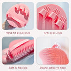 Manmihealth Silicone Back Scrubber & Bath Glove & Face Brush Set, - Image 6