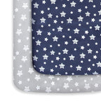Pack and Play Sheets Boy, Mini Crib Sheets Boy, Stretchy Pack n Play Playard by Moonsea