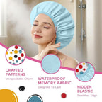 Years calm Waterproof Shower Cap - Image 4