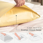 100% Cotton Standard Pillowcases Set of 2, Deep Dream 600 Thread Count Pillow - Image 3