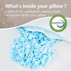 Pillows Queen Size Set of 2 Cooling Memory Foam Pillows - Image 6