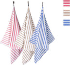 JML Beach Towels, 4 Pack, Large Microfiber Bath Towel Set, Cabana Stripe - Image 3