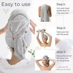 VOLO Hero Hair Towel – Ultra Soft Nanoweave™ Microfiber, Super Absorbent Quick - Image 6