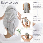 VOLO Hero Hair Towel – Ultra Soft Nanoweave™ Microfiber, Super Absorbent Quick - Image 6