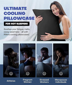 Ice Cooling Pillowcase for Hot Sleepers, Instantly Cool, Stays Cold All Night - Image 6