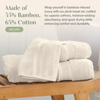 Springtree Home Luxury Viscose from Bamboo Bath Towel Set of 4 | 35% Viscose - Image 3