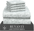 RUVANTI 6 Pcs Cotton Sheets by Ruvanti