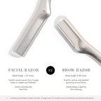 Tweezerman Stainless Steel Facial Razor - Image 3