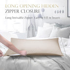 Cooling Crescent Side Sleeper Pillow Cases King Size Set of 2 - Image 5