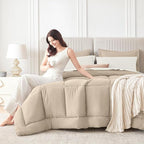 Sasttie King Size Comforter Set, 7 Pieces Reversible Bed in a Bag King - Image 8