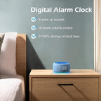 Buffbee Sound Machine & Alarm Clock 2-in-1, 0-100% Clock Face Brightness - Image 6