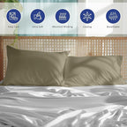 Kamas Oversized Bamboo Pillowcase Set of 2 | 100% Naturally Grown | Ultra Soft - Image 3