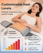 Heating Pad for Back Pain Relief, 4 Timers & 6 Temperatures, Auto Shut-Off - Image 5