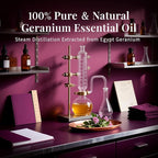 SU JUABA Geranium Essential Oil 4 Oz, 100% Pure & Natural Aromatherapy Oil - Image 5