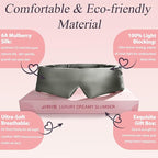 Silk Sleep Eye Mask for Side Sleeper Men Women, Eye Mask Sleeping 100% 22 Momme - Image 4