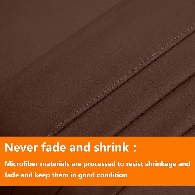 TAIMIT Brown Queen Size Comforter Set - Image 7