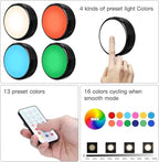 HELPLEX Puck Lights, 16 Colors Changeable Under Cabinet Lights Battery Powered - Image 8