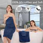 Ycosy 4 Pack Extra Large Microfiber Bath Towels Set, 35x70 inches, Less Lint - Image 4