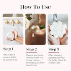 Spongellé Coconut Verbena Daisy Spongette Bath Sponge | Built-in Body Wash & - Image 6