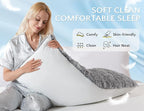 Fluffy Silk Full Body Pillow for Adults 20x54 Satin Body Pillow Cover Pillowcase - Image 8