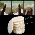 Nogeqi 20 Pcs Natural Loofah Sponge Pads - Image 3