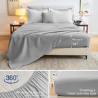 Sasttie King Size Comforter Set, 7 Pieces Bed in a Bag King, Complete Bedding - Image 4
