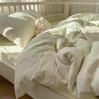 MKXI Mint Green Gingham Duvet Cover Set King - Image 2